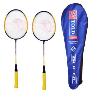 Badminton Racquets TOLD GUFRI Pack of Two with Cover