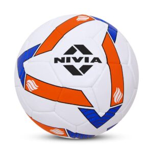 Nivia Shining Star Football/32 Panel/Rubberized Stitched/International Match Ball/ Size - 5 (Multicolor)