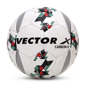 Vector X Carbon-X PU 32 Panel Hand Stitched Football|Training|Match|Sports|Practice|Indoor & Outdoor Ball|Durable & Water-Resistant|Official Soccer Ball|for Youth, Men & Adult (Multi-Color) Size-5