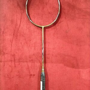 Li-Ning Super Series Ss900 Carbon Fibre Unstrung(Olive Gold/Grey) Racket with Free Full Cover