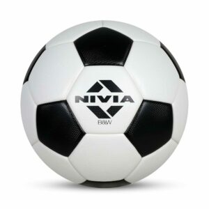 Nivia Football B&W Machine Stitched PU Size 5 White Black